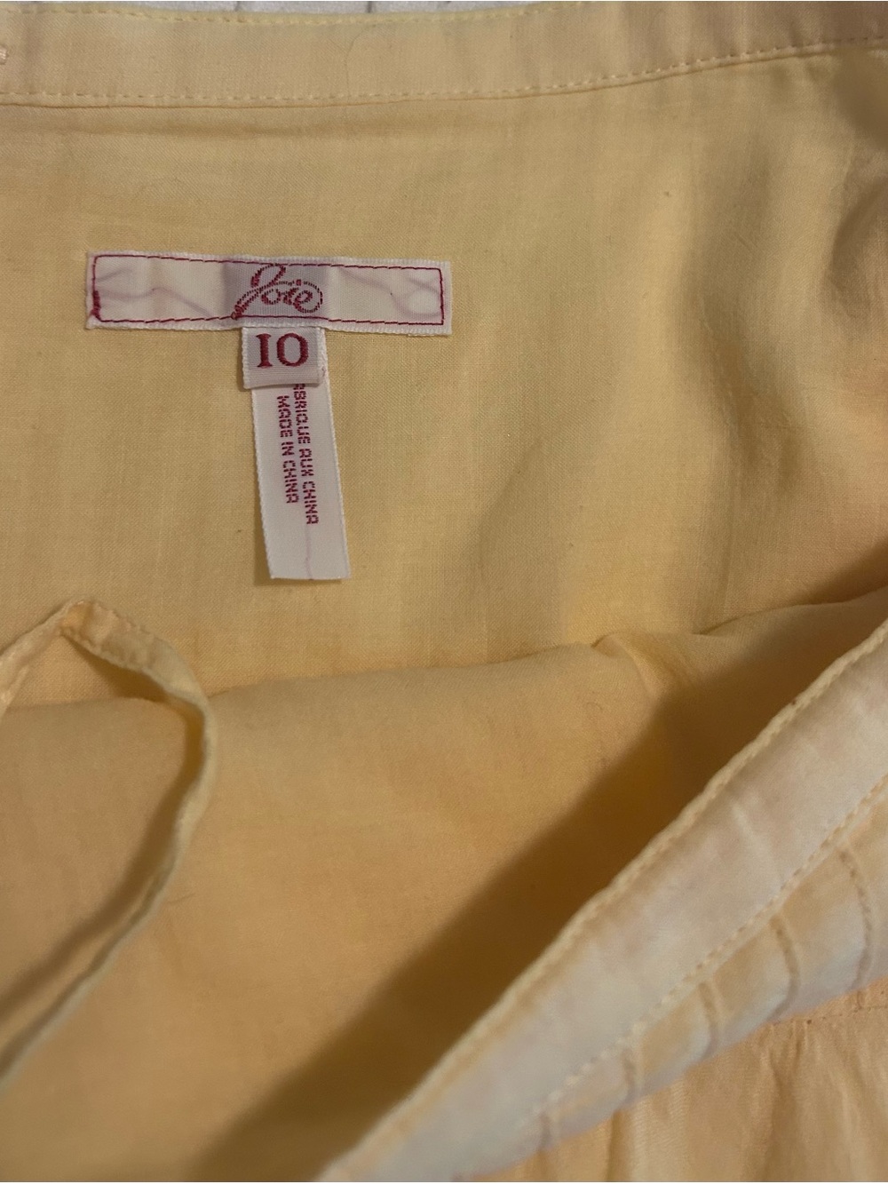 Vintage Joie 100%Cotton Yellow Embroidered Maxi Skirt - Picture 7 of 10